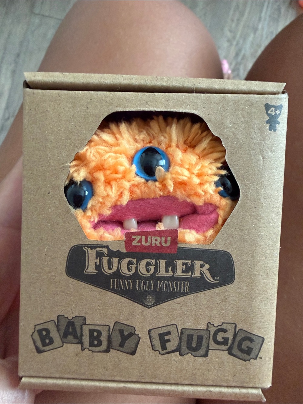 Fuggler Baby Fugg Orange Plush Monster Toy